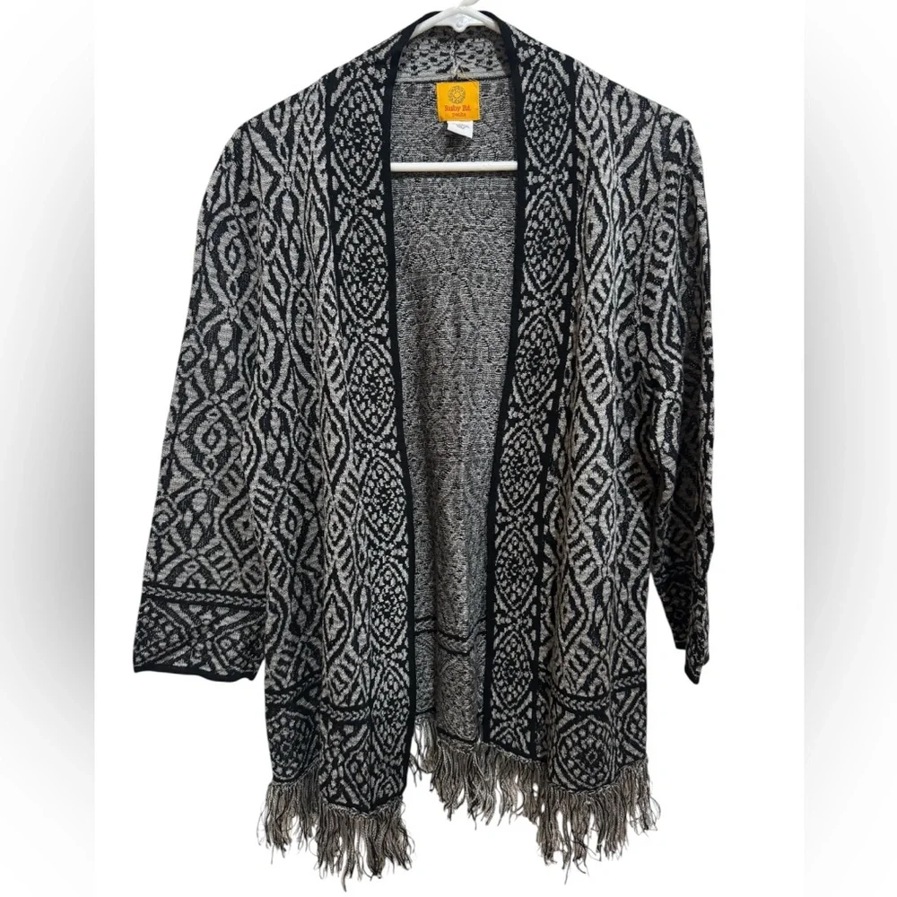 Ruby Rd. Aztec pattern cardigan size petite medium - Picture 1 of 6
